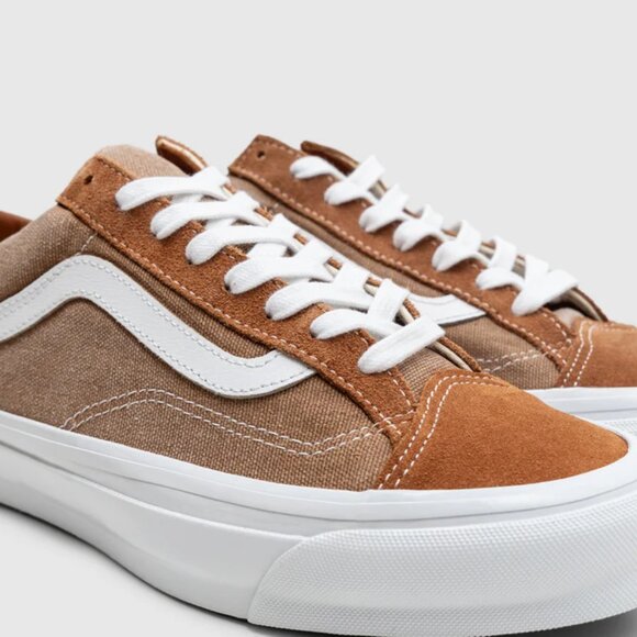 VANS LX Premium Old Skool 36 WASHED BROWN 2025 Men's Skateboarding Shoes 12 NEW - Picture 13 of 15